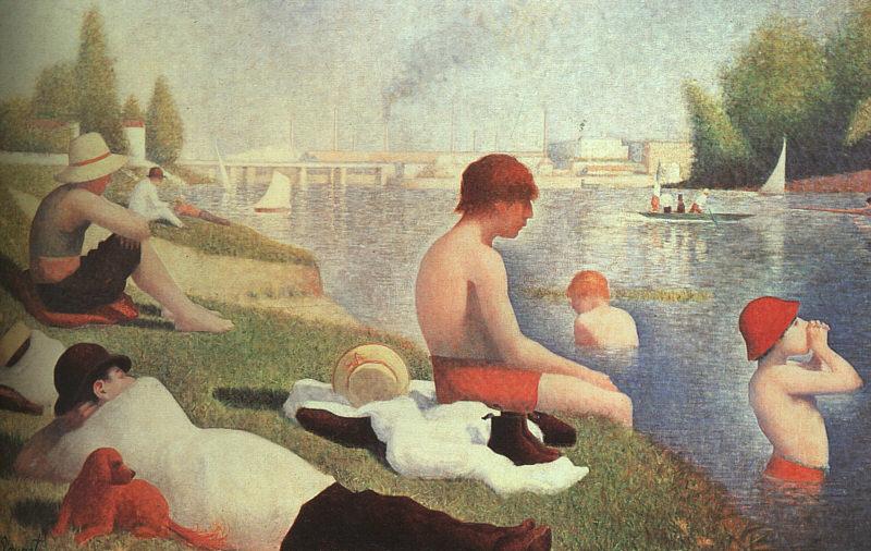 Georges Seurat Bathing at Asniers oil painting image